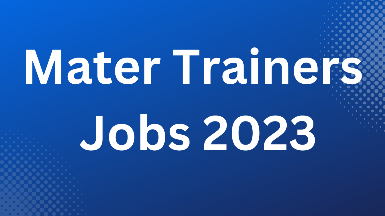 mater trainers jobs 2023